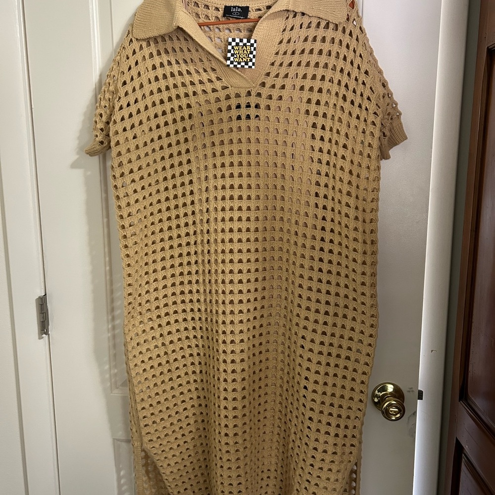 DRESSED IN LALA ORIGINAL: Soul Stuff Knit Dress + Slip Dress size S - Picture 4 of 5